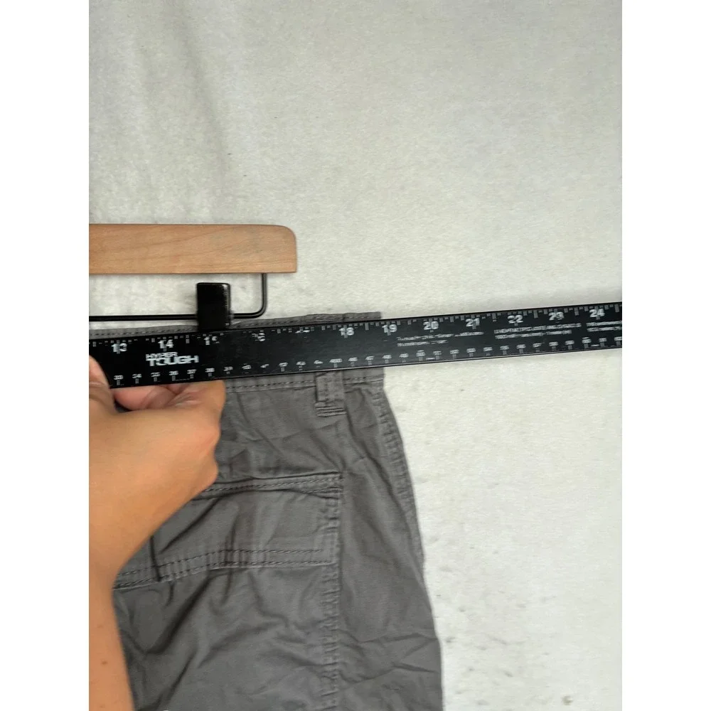 Unionbay Mens Gray Cargo Shorts Size 36 Cotton Blend YB51003 Casual Outdoor
